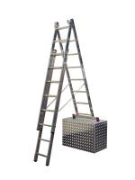 Алюминиевая трехсекционная лестница KRAUSE Corda 3х10 ФЛП