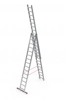 Лестница стремянка трехсекционная алюминиевая Sarayli 3*16