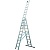 Алюминиевая трехсекционная лестница KRAUSE STABILO 3 х 10
