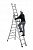 Трехсекционная лестница-стремянка Centaure BT3 3х11