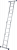 Лестница трансформер алюминиевая Алюмет 4х4